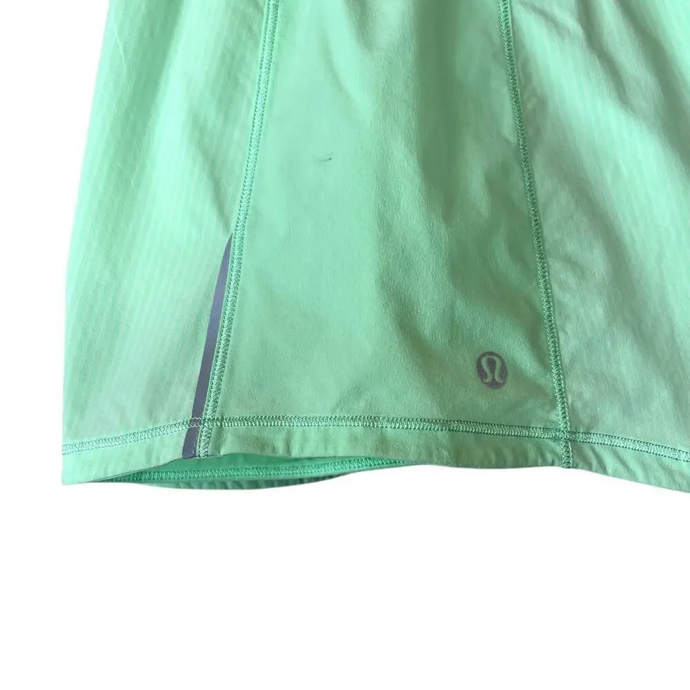 Lululemon Run Pace Skirt in Fresh Teal and White Women's Size 10